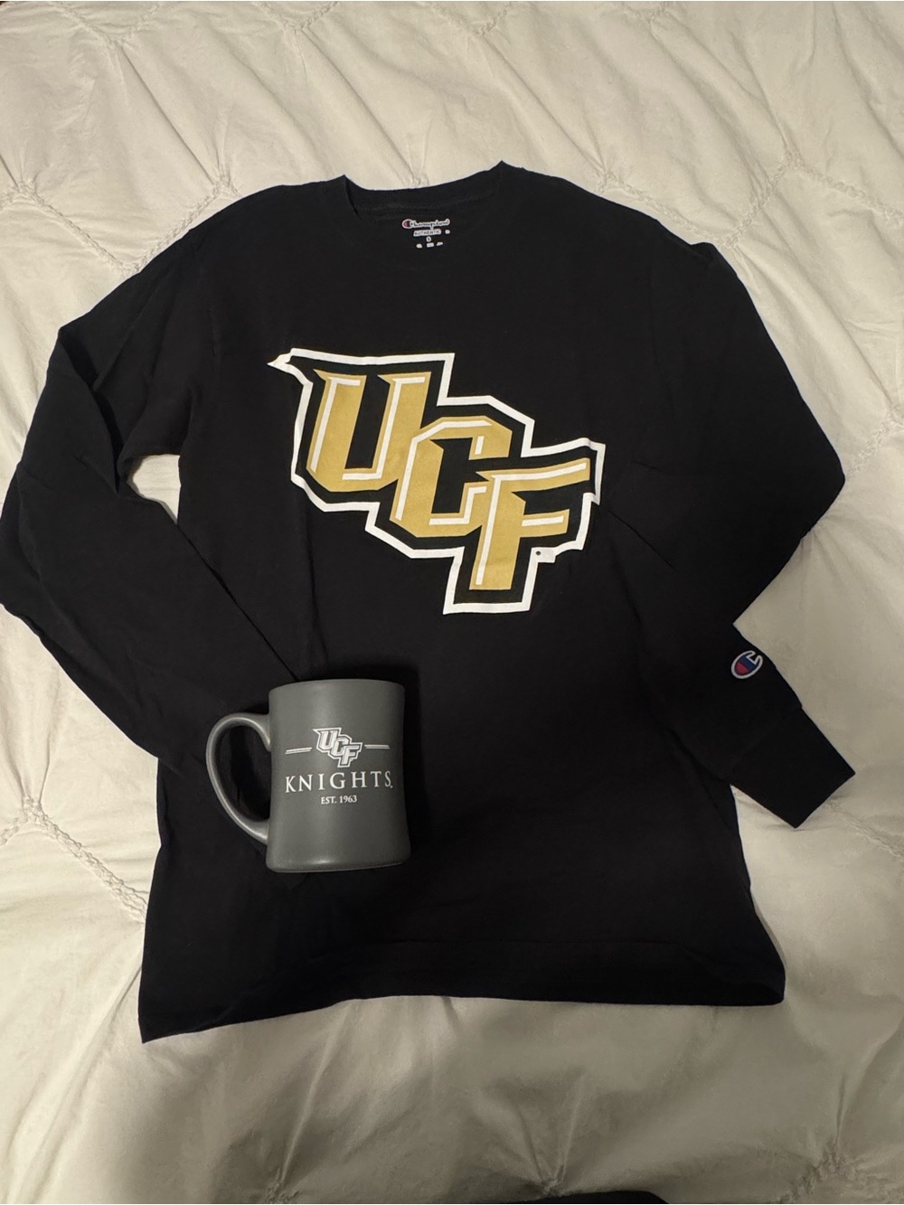 Champion Black University of Central Florida Long Sleeve Sweatshirt and Mug